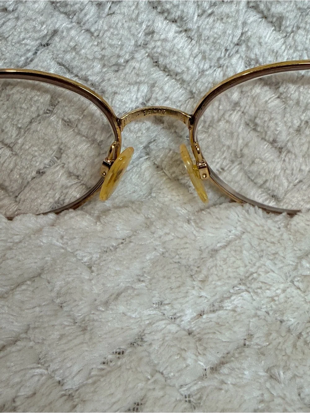 Vintage Tura Gold Tortoise Oval Glasses Frames Only Librarian Chic Officecore